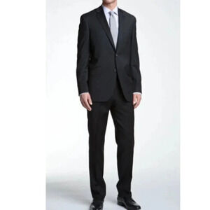 Ted Baker Mens Size 40R Wool Black  Endurance Jewel Fit Blazer